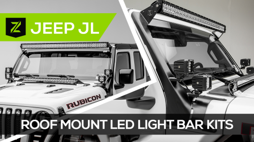 Jeep Wrangler JL Roof LED Mounting Brackets and Kits