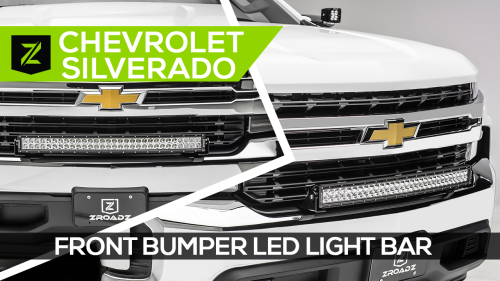 Chevrolet Silverado Front Bumper LED Light Bar Kit