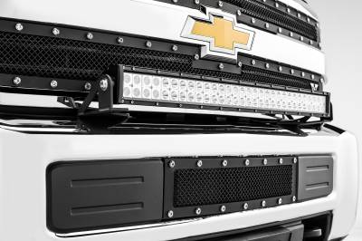 2015-2019 Silverado, Sierra HD Front Bumper Top LED Bracket ONLY to mount (1) 30 Inch LED Light Bar - PN #Z321221