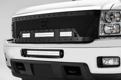 2011-2013 Chevrolet Silverado 2500, 3500 Front Bumper Center LED Bracket to mount 20 Inch LED Light Bar - PN #Z321151 On Sale - Blow Out