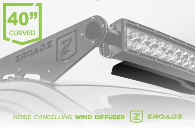 Noise Cancelling Wind Diffuser for (1) 40 Inch Curved LED Light Bar - PN #Z330040C