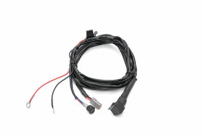 Universal 9 FT DTC Wiring Harness to connect 1 LED Light Bar, 200 Watt or above - PN #Z390020S-B