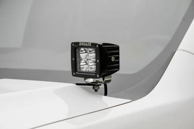 2019-2021 GMC Sierra 1500 /2022-2022 Sierra 1500 Limited  Hood Hinge LED Kit Incl. (2) 3 Inch LED Pod Lights - PN# Z362281-KIT2