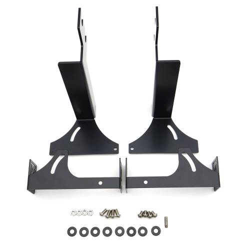 2015-2019 Silverado/Sierra 2500/3500HD Gas Models ONLY, Rear Bumper LED Brackets ONLY, Used to mount (2) 6-Inch Straight Light Bar - Part # Z381221