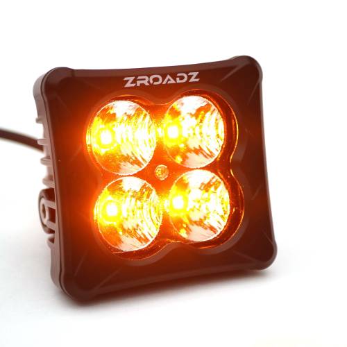 3 inch ZROADZ LED Light Pod, G2 Series, Amber, Flood Beam, 1 Piece - PN #Z30BC12W-D3A - On Sale