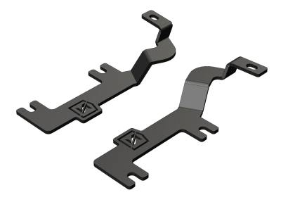 2020-2026 Chevrolet Silverado 2500/3500HD Ditch Light Hood Hinge Mounting Brackets ONLY, used to mount (2) 3-Inch Light Pods - Part # Z361231
