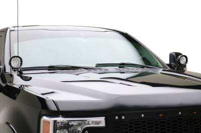2023-2026 Ford Superduty, F250/F350/F450 Ditch Light Mounting Bracket Kit, Includes (2) ZROADZ 4-Inch White LED Light Pods and Universal Harness - Part # Z365971-KIT2
