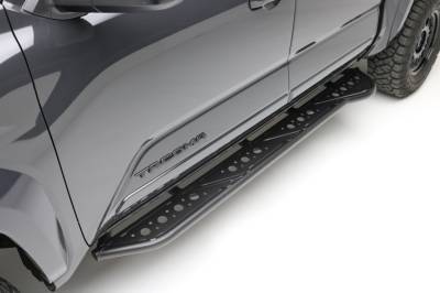 2024-2026 Toyota Tacoma Rock Sliders With Step Plates, TRAILX.R1 Series, Bolt-On/Weld-on, with Standard Angle - Part # Z749402