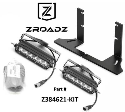 09-19 Ram1500 / 09-24 Ram 2500/3500 Rear Bumper LED Mounting Kit, Includes (2) 6 Inch Straight Single Row LED Light Bar and Universal Harness - Part # Z384621-KIT